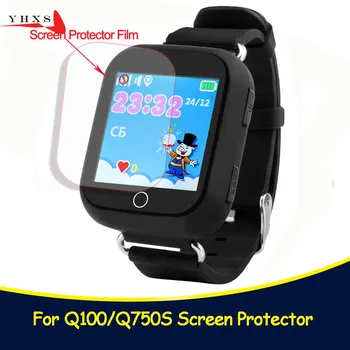 HD Glass Ekrano Plėvelė apsaugos Q90 Q100 Q750 Q750S Kūdikiams, Vaikams, Vaikų Smart Žiūrėti Smartwatch Stiklo Ekrano Plėvelės Raštas