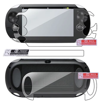 HD Screen Protector, Sony PS Vita for PSV Žaidimas, Žaidėjas, Plėvelė, Priedai, Ekrano Apsaugos Padas Priekyje ir Galinio Dangtelio