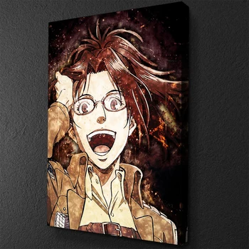 HD Spaudinių Anime Ataka Titan Plakatas Hange Zoe Drobės Tapybos Namų Puošybai Kambarį Miegamojo Sienos Meno Modulinės Nuotraukas