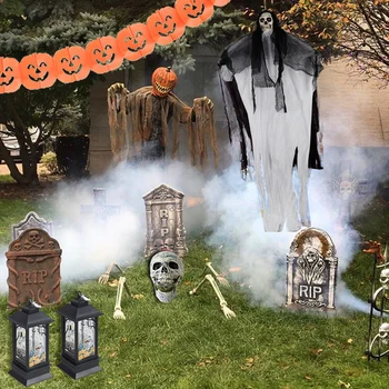 Helovinas Apdailos Kaukolės Skeletas Antkapio Moliūgų Siaubo Haunted House Halloween Namų, Sodo Dekoro Baisu Šalies Prekių