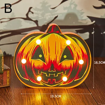 Helovinas Apdailos LED Šviesos Moliūgų Voras Gpgb Kaukolės Galvą, Lauko Dekoratyvinis Modeliavimas Šviesos Helloween Party Decoracion
