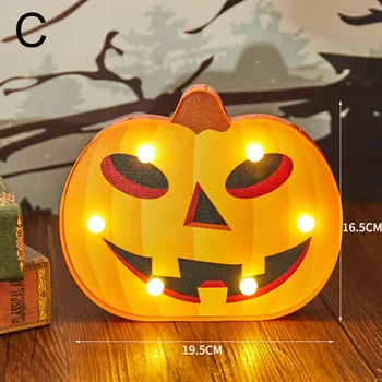 Helovinas Apdailos LED Šviesos Moliūgų Voras Gpgb Kaukolės Galvą, Lauko Dekoratyvinis Modeliavimas Šviesos Helloween Party Decoracion