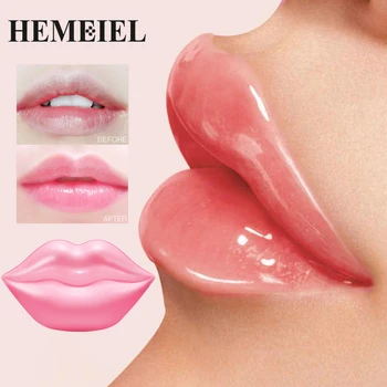 HEMEIEL Miega Lūpų Kaukė, Balzamas Crystal Collagen Drėkinamasis Lūpų Nekaunīgi Pašalinti Linija Raukšlių, Dėmių Drėkinamasis Lūpų Priežiūra