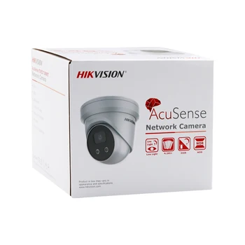 Hikvision 8MP IP Kameros 4K POE AcuSense Originalus DS-2CD2386G2-IU H. 265+ DarkFighter IP67 IR 30M IPC Fiksuotojo Bokštelis Tinklo Kameros