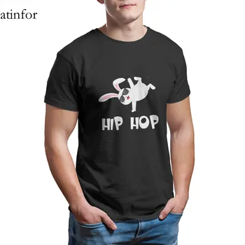 Hip-Hop Katytė Su Akiniais Mielas Velykų T-Shirt Print Custom Rankovės Streetwear Retro Apvalios Apykaklės Vyrų Drabužiai 22381