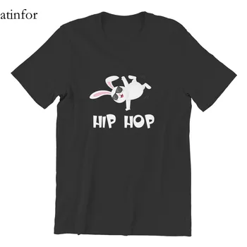 Hip-Hop Katytė Su Akiniais Mielas Velykų T-Shirt Print Custom Rankovės Streetwear Retro Apvalios Apykaklės Vyrų Drabužiai 22381