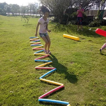Hopscotch Vaikams Šokinėti Ant Grotelių Mokymo Sportui, Žaislai Lazdos Kūdikio Jutimo Žaisti Už Lauko, Patalpų Žaislų Vaikams Veiklos Žaidimo Pagalba