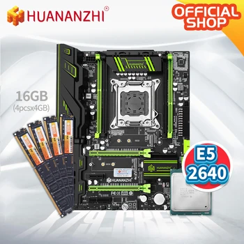 HUANANZHI X79 ŽALIA X79 motininė plokštė su Intel XEON E5 2640 4*4 GB DDR3 NON-ECC atminties combo kit rinkinys SATA USB 3.0 PCI-E NVME M. 2