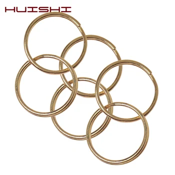 HUISHI Key Chain Aukso Spalvos Metalo Tuščią Raktų Žiedas 