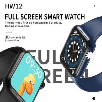 HW12 HW16 Visą Ekraną Smart Žiūrėti 44MM 40MM Vyrų AK88 Smartwatch su slaptažodį Split 