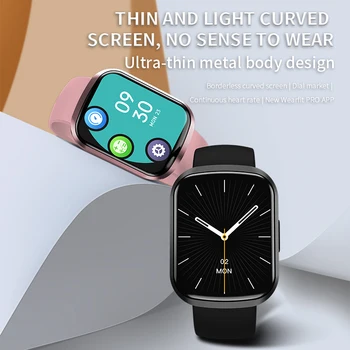 Hw13 1.57 Smart Watch Moterų Širdies ritmo monitorių Visą Ekraną-touch Fitneso Grupė Vyrų Vandeniui Smartwatch 