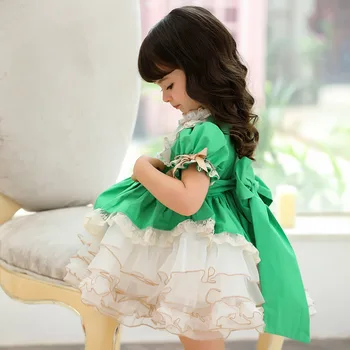 Ispanijos Princesė Dress Kūdikių Mergaičių Derliaus Lolita Kamuolys Suknelė Vaikų Gimtadienio Turkija Suknelės Kūdikiams Boutique Drabužių