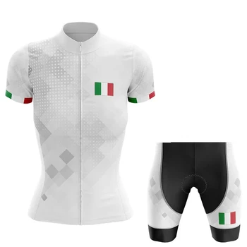 Italijos Moterų Dviračių Drabužių 2021 M. Vasaros Moterų Ropa Ciclismo Mergina Ciklo Laisvalaikio Drabužiai Kelių Dviratį Dviračių Džersis Nustatyti Ropa Ciclismo