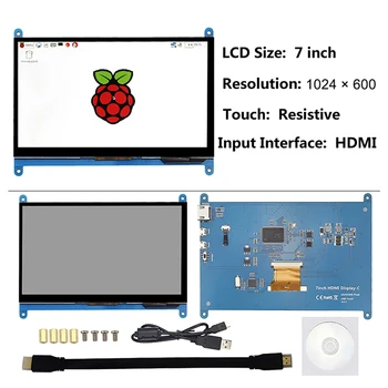 ITINIT R58 Aviečių Pi 4 Modelis 3B 3B+ Touch Ekranas 3.5/5/7 colių LCD Modulis Atspariu/Capacitive Ekranas Ekranas Touch Panel