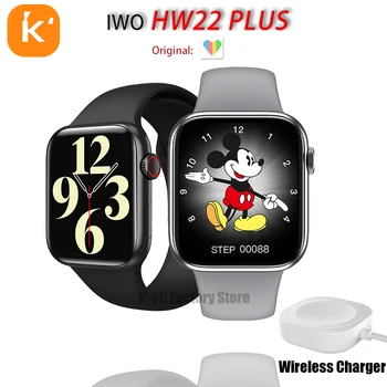 IWO HW22 Plius Originalus Smart Žiūrėti Atnaujinimo modelį, 44mm 1.75 colių HD smartwatch 