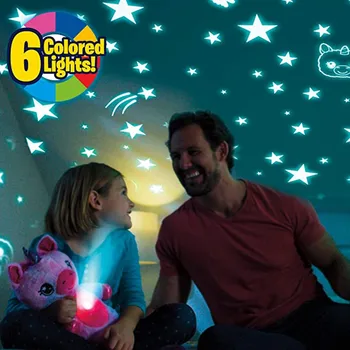 Iškamša Su Šviesos Projektorius Star Paguodos Žaislas Pliušinis Žaislas Naktį Šviesos Džiugu Mažylis Pilvo Svajonė Lites Lempos Lėlės