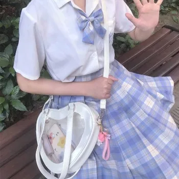 Japonija JK Kelionės Krepšys Ponios Mados Piniginės ir Rankinės 3D Meilės ITA Jaunos Merginos Pečių Maišą Crossbody Pu Leaher Entire Moteris