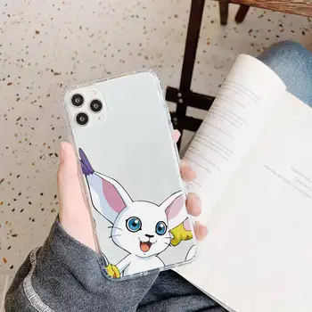 Japonų Anime Digimon Mielas monstras Telefono dėklas Skaidri minkšta iphone 5 5s 5c se 6 6s 7 8 11 12 plus x mini xs xr pro max