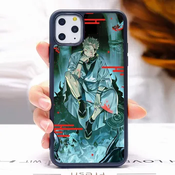 Japonų Anime Džiudžiutsu Kaisen Telefono dėklas Skirtas iPhone 11 12 Pro MAX XR XS MAX X 10 Case Cover For iPhone 7 8 Plus SE 2020 6S Funda