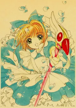 Japonų Klasikinių Anime Kortelės Gūstītājs Sakura Kraftpopieris Plakatas Namų Kambarį Aukštos DefinitionArt Surinkimo Nuotrauką Dekoratyvinis