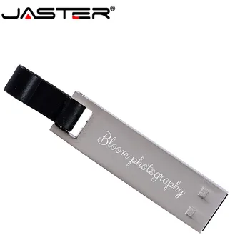 JASTER USB 2.0 LOGOTIPĄ Metalo USB Flash Drive 4GB 8GB 16GB 32GB 64GB 128GB Pendrive Memory Stick Nemokamas Pristatymas
