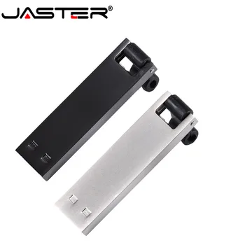JASTER USB 2.0 LOGOTIPĄ Metalo USB Flash Drive 4GB 8GB 16GB 32GB 64GB 128GB Pendrive Memory Stick Nemokamas Pristatymas