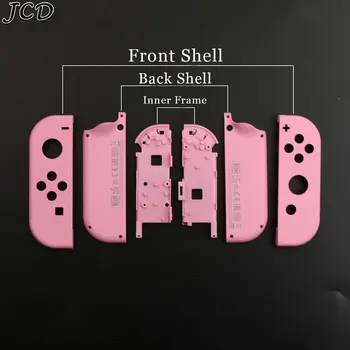 JCD Pakeisti Būsto Shell Atveju Nintendo Jungiklis JoyCon su Mygtukais Nustatykite/ 4pcs nykščio rankena dangteliai, NS Džiaugsmas-Con Valdytojas