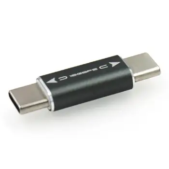 JEYI Aliuminio Lydinio Tipo c vyrų Vyrų C-C Adapter USB-C Įkrovimo Kabelis Konverteris Duomenų Kabelis Laido