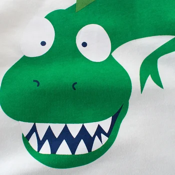 JFUNCY 2021 Medvilnės Berniukai Long Sleeve T-Shirt Animacinių filmų Dinozaurų Spausdinimo Sujungimas Rankovėmis Viršūnes Atsitiktinis Pavasarį, Rudenį, Vaikų Drabužiai