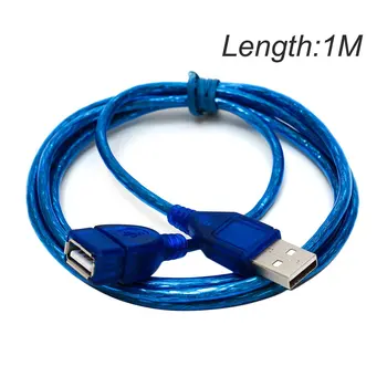 JINCHI 1M/1.5 M/2M Super Ilgas USB 2.0 Vyrų ir Moterų ilgiklis Didelės Spartos USB prailginimo Duomenų Perdavimo Sinchronizavimo Kabelis PC