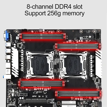 JINGSHA X99 Dual CPU Plokštė Nustatyti LGA 2011-3 Su E5 2695V4 Procesorius Ir DDR4 2*32 ECC REG RAM 2400 MHz Paramos E5 V4 Serija