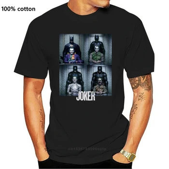 Joker Užrakinta Arkham Asylum Heath,Jack,Joaquin,Jared Nd045 Black T-Shirt Retro O Kaklo Tee Marškinėliai