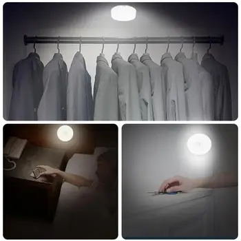 Judesio Jutiklis LED Nakties Šviesos USB Įkraunamą Energijos taupymo Miegamojo, vonios kambariui Laiptai Protingas Kūno Indukcinės Lempos Naujas