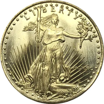 Jungtinės amerikos valstijos 25 Dolerių Amerikos Erelis tauriųjų metalų Monetų 1990 Žalvario Metalo Proginės Aukso Monetos monetos Kopija