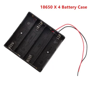 Juodo Plastiko 1x 2x 3x 4x 18650 Baterijos Laikymo Dėžutė Atveju 1 2 3 4 Lošimo Būdas 