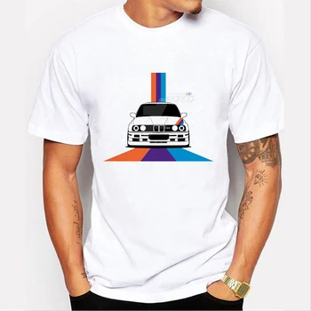 Juokinga Bmw E46 E90 E39 E60 E30 Marškinėliai Vyrams Klasikiniai Žmogus Kietas Superautomobilį TEE Vyrų Vasaros Viršūnes Balta Camisetas Harajuku Hip-Hop Marškinėlius