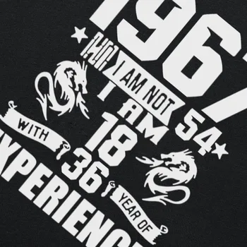 Juokinga Padarė 1967 54-ojo Gimtadienio Dovana Spausdinti Pokštas T-shirt 54 Metų Nuostabus Vyras Atsitiktinis Trumpas Rankovės Medvilnės T Marškinėliai Vyrams