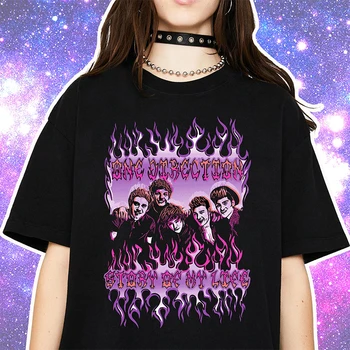 Juokinga Sunkiųjų Metalų Viena Kryptimi Marškinėliai Moterims Negabaritinių Marškinėliai 90s Gotikos medvilnės Merch marškinėliai Black Top Moterų 2021