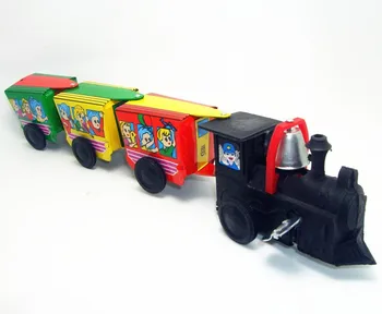 [Juokingi] Classic kolekcija Retro Clockwork Vėjo iki Metalo Pėsčiomis Alavo Žaislas Traukinio automobilių Robotas Mechaninė žaislai vaikams kalėdų dovana