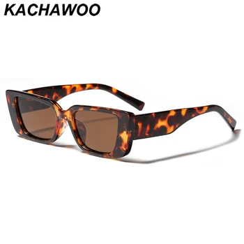 Kachawoo leopard stačiakampis, akiniai nuo saulės vyrų mados akiniai moterų paprastas stilius rudos spalvos juoda Vasaros apdailos karšto pardavimo pigūs