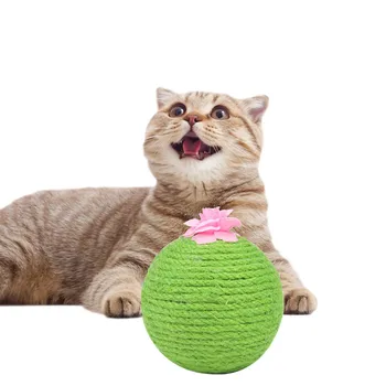 Kaktusas Formos Katė Žaislas Sizalio Kamuolys Catnips Kačių Žaislai Masažuoklis Interaktyvus Kačiukas Žaislas Funny Cat Žaislai su Catnips Naminių Reikmenys