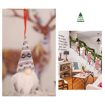 Kalėdų Santa Beveidis Gnome Kalėdų Medžio Kabantys Papuošalai Namų Šaliai Dekoro