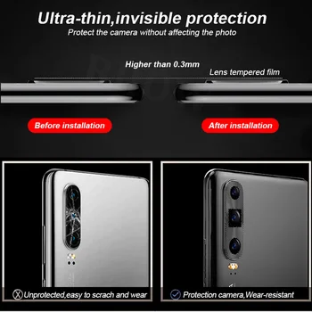 Kameros apsaugos Huawei Honor 20 Pro 30 V30 Grūdinto Stiklo Lęšių Apsauginiai Metalo Žiedas Fotoaparatas Len už Huawei Honor 20s 20i
