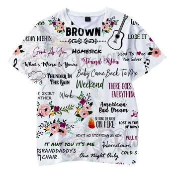 Kane Rudos spalvos marškinėliai 3D O-Kaklo Moterų, Vyrų Marškinėlius Harajuku Vasaros trumpomis Rankovėmis Streetwear Harajuku Amerikiečių Dainininkas Hip-Hop Drabužiai