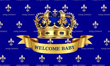 Karališkojo Karinio Jūrų Laivyno Baby Shower Fone Mažasis Princas 