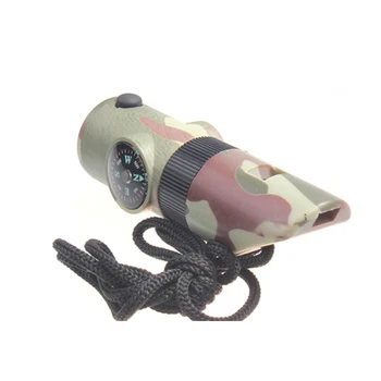 Karinės Nešiojamų Švilpukas su Kompaso ir LED Šviesos silvato de supervivencia Lauko Sporto savigynos Išgyvenimo Reikmenys