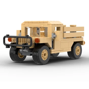 Karinės Transporto priemonės M1097A2 Krovinių Kariuomenę Vežėjas JAV Armijos HUMVEE SWAT Specialiųjų Pajėgų Minifigs Blokai Vaikams, Žaislai