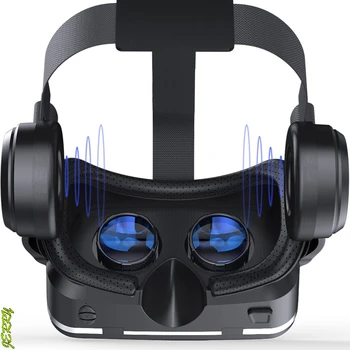 Karšto Pardavimo 3D Akinius, Stereo, Virtual Reality Kartono laisvų Rankų įranga Šalmas 