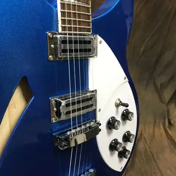Karšto Pardavimo Rickenback 330 Versija Elektrine Gitara, Mėlyna Guitarra 