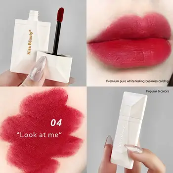 Karšto Vizitinę Kortelę Lūpų Glazūra Matinė Vandeniui Ilgalaikis Sexy Red Lip Stick Non-Stick Taurės Makiažas Aksomo, Lūpų Dažai, Lūpų Blizgesys